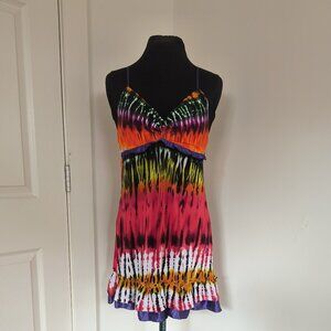 Ruffle Tie Dye Dress